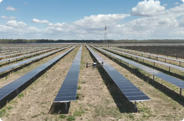 Solar field drone application
